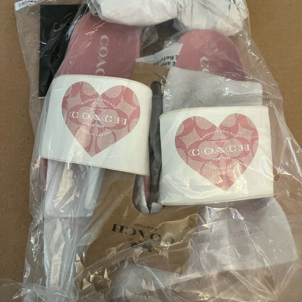 Pink Coach Sandals
